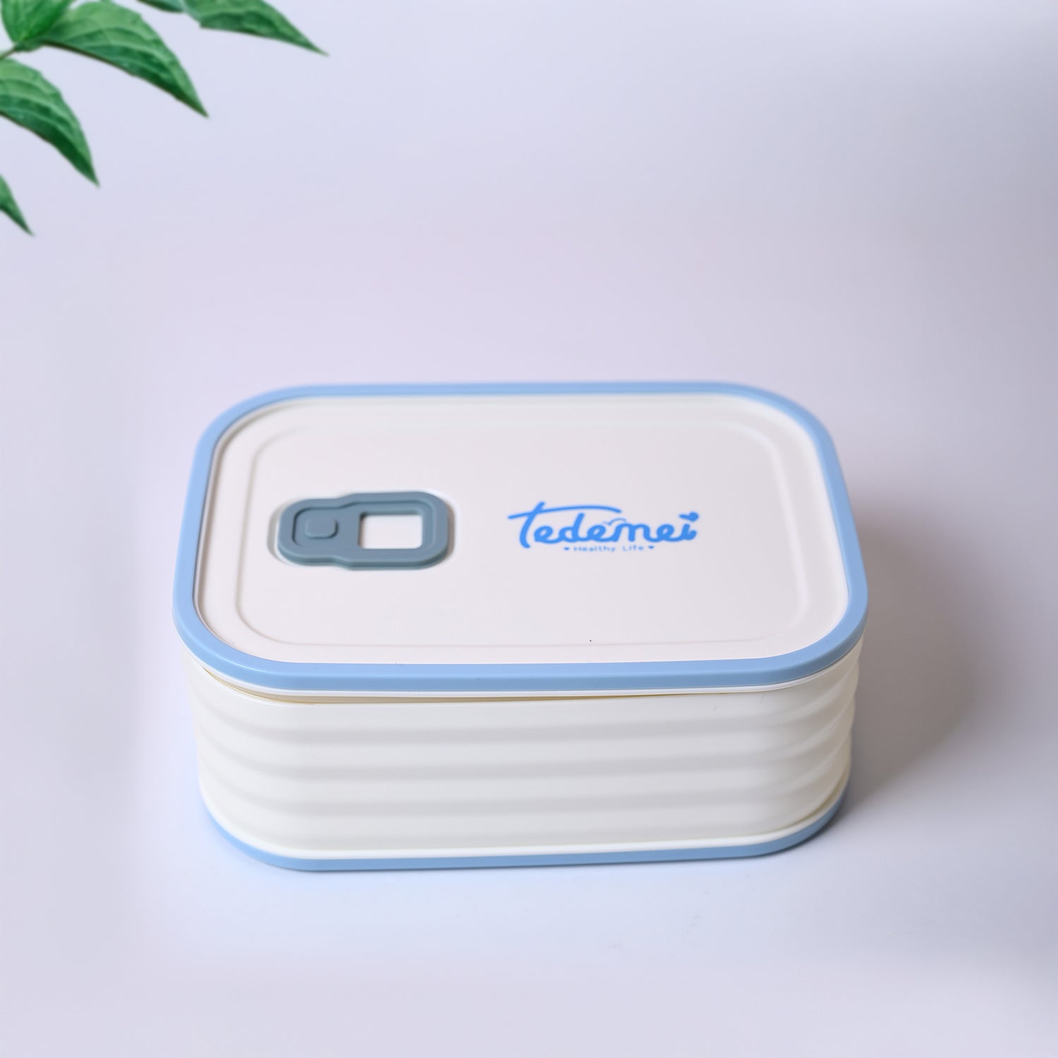 Off-White Rectangle Lunch Box - 580 ML