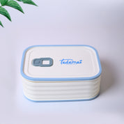 Off-White Rectangle Lunch Box - 580 ML