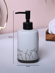 Grey Ceramic Bathroom Essentials - Cylindrical, Square, and Rectangular Shapes - MARKET99