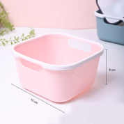Pink Square Baskets (Set of 2)
