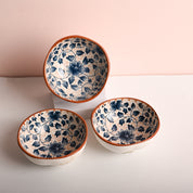 VON CASA Flora Chutney Bowl Set Of 3 - 650mL