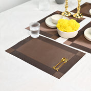 VON CASA Dark Brown Placemat Set Of 6