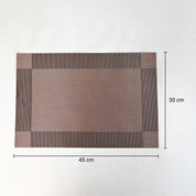 VON CASA Dark Brown Placemat Set Of 6