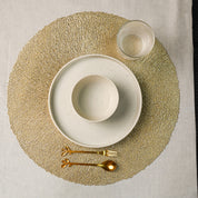 VON CASA Golden Placemat Set Of 2