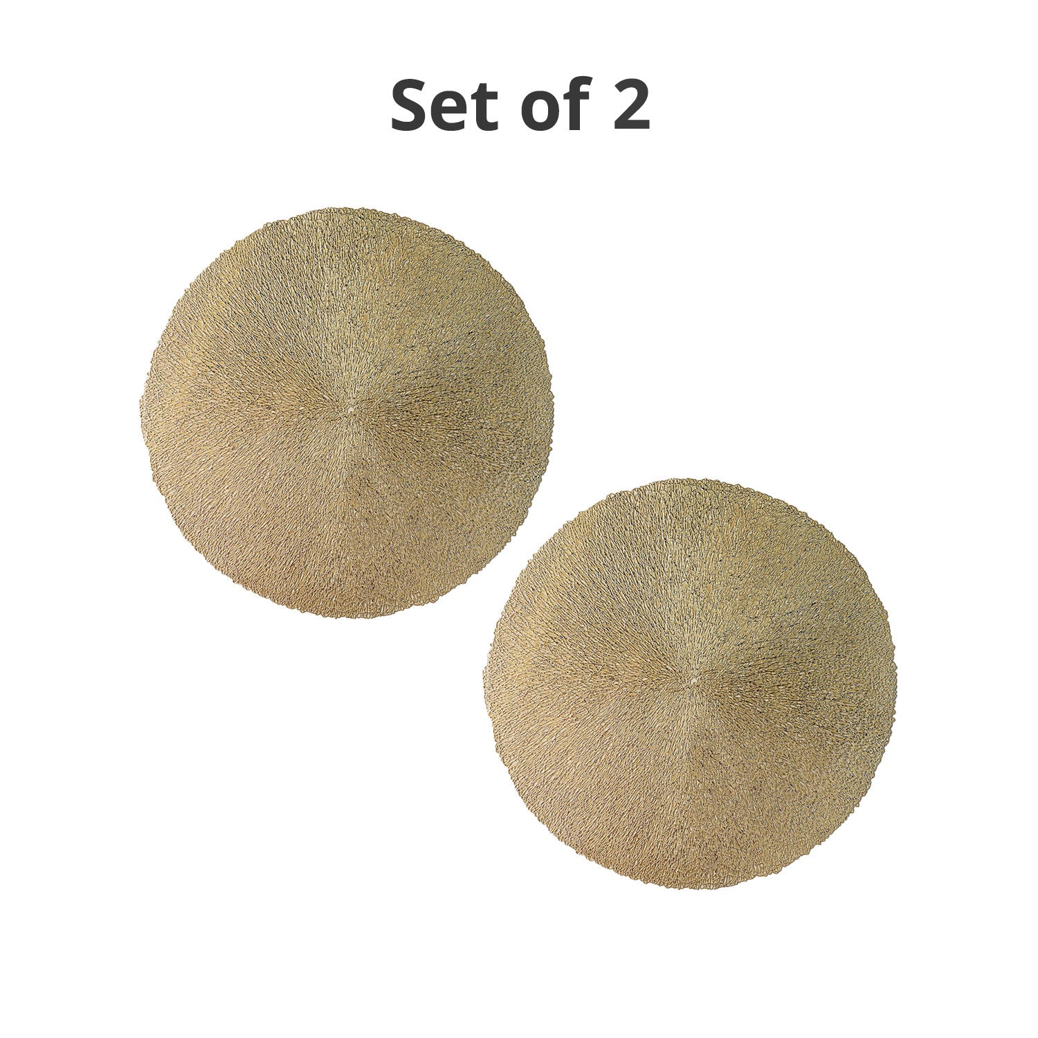 VON CASA Golden Placemat Set Of 2