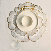 VON CASA Golden Flora Placemat Set Of 2