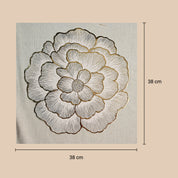 VON CASA Golden Flora Placemat Set Of 2