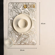 VON CASA Golden Placemat Set Of 2