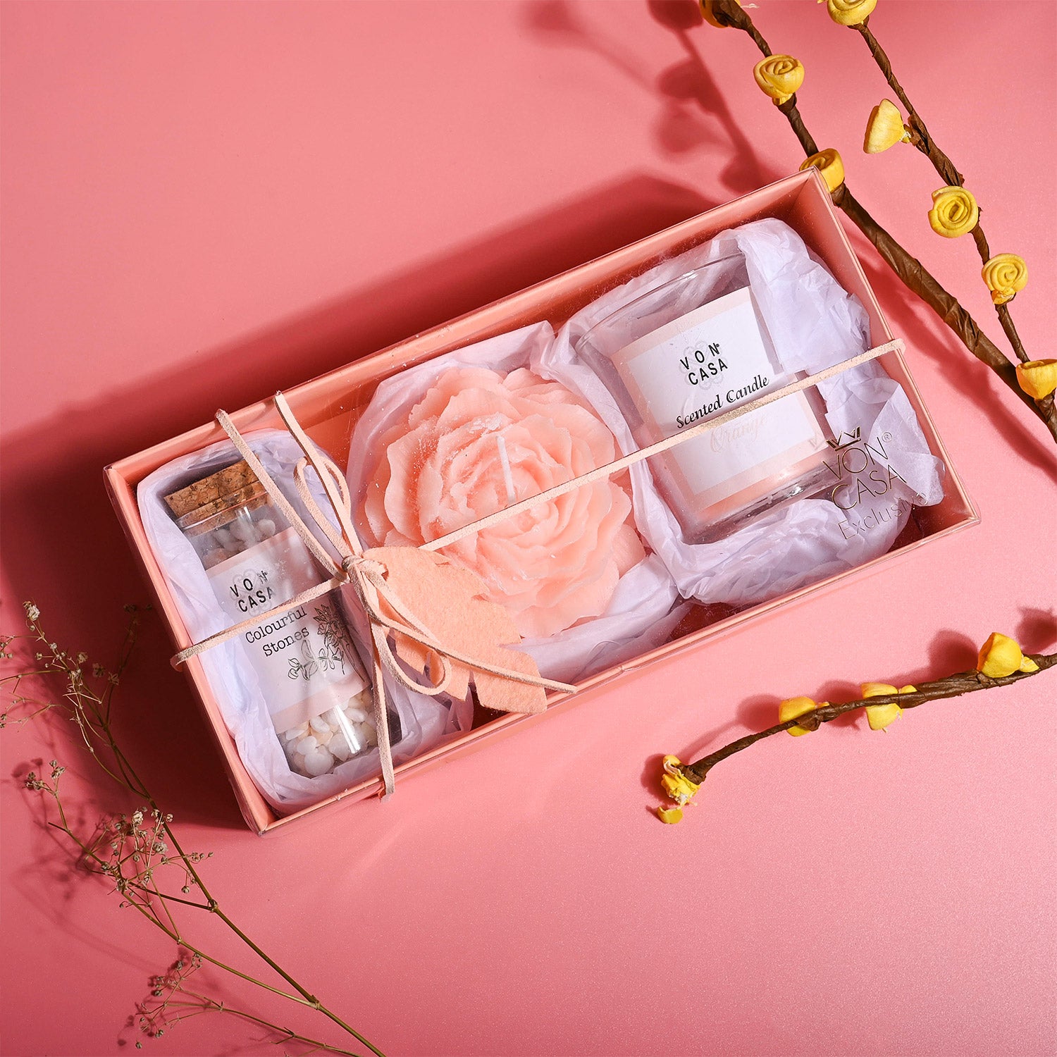 Orange Fragrance Candle Gift Set