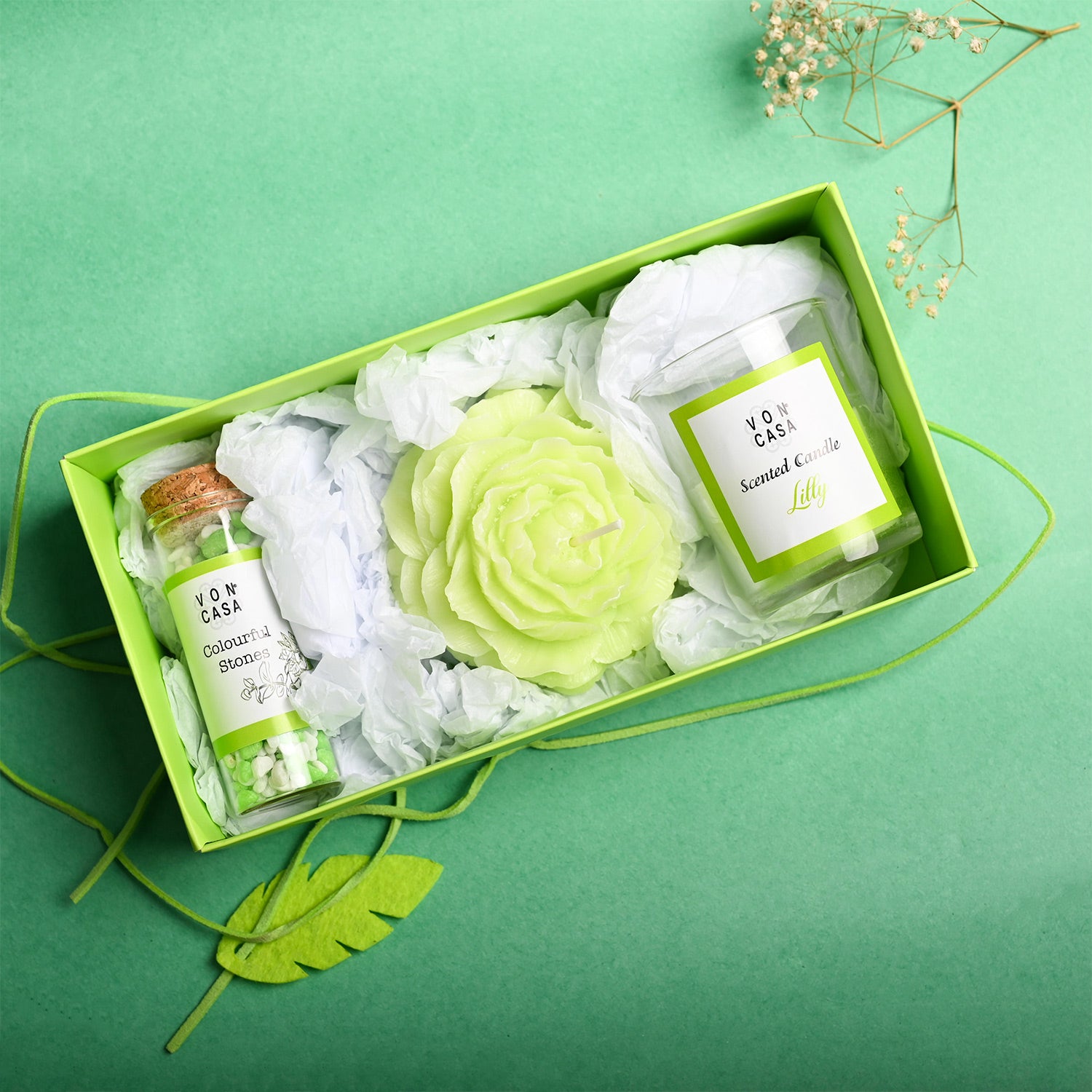 Lily Fragrance Candle Gift Set