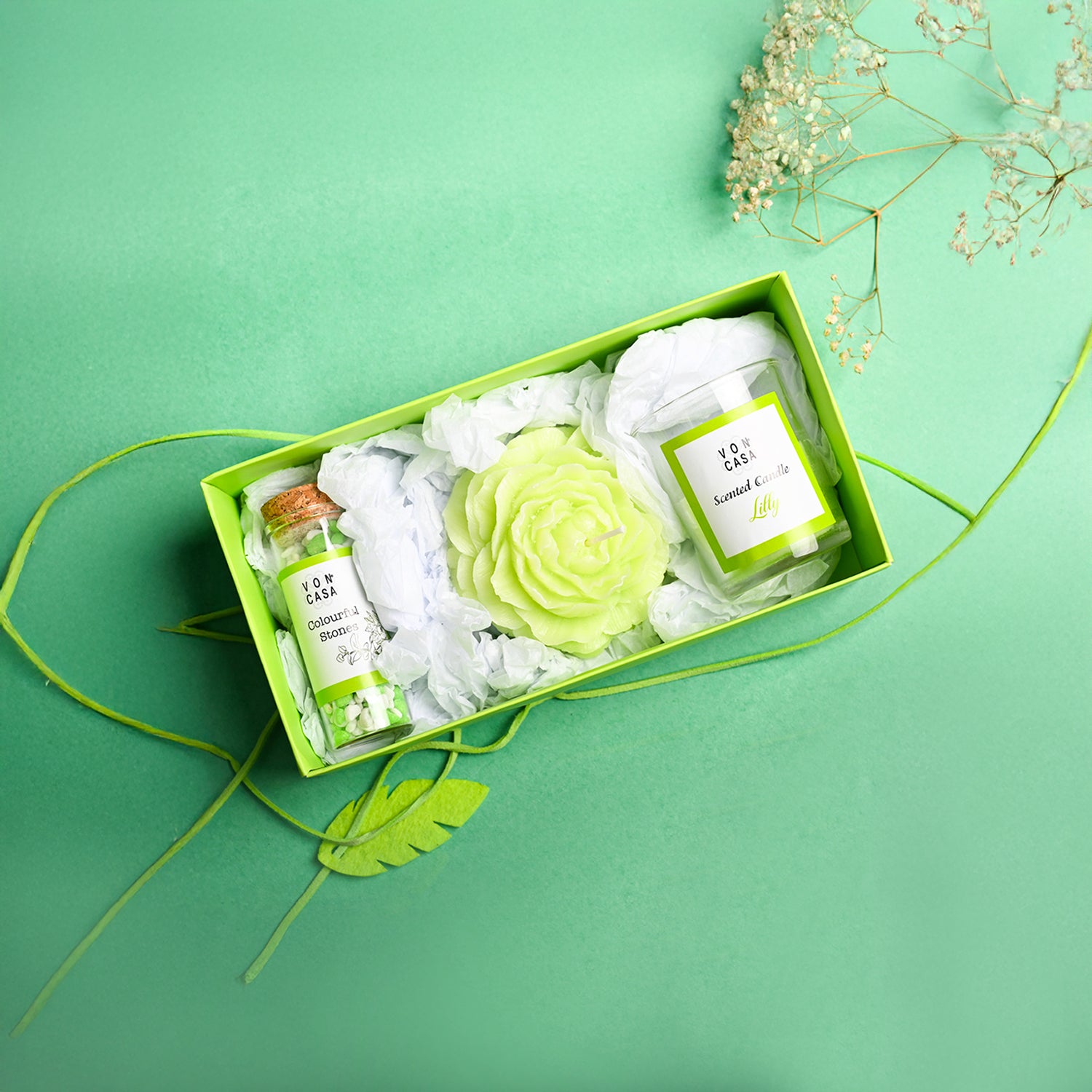Lily Fragrance Candle Gift Set