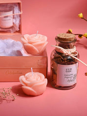 Orange Flower Candles & Potpourri Set