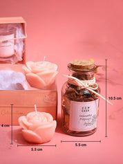 Orange Flower Candles & Potpourri Set