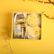 Lemon Rain Flower Candles & Potpourri Set