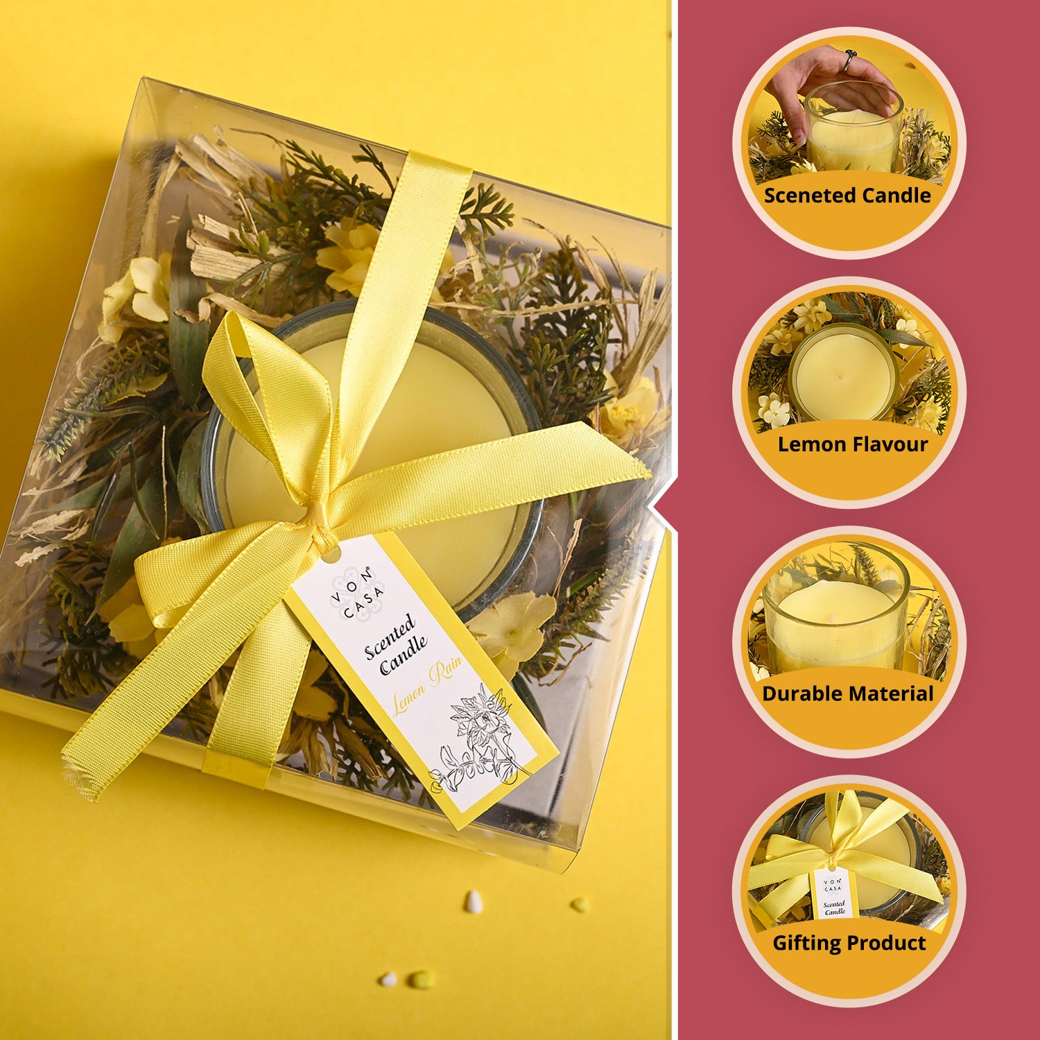 Lemon Rain Big Fragrance Candle