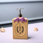 Ceramic Yellow Rectangle Soap Dispenser - Happy Day Print Matte Finish