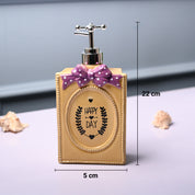 Ceramic Yellow Rectangle Soap Dispenser - Happy Day Print Matte Finish