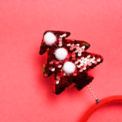 Christmas Headband Set Of 2 - Red, Hair Band