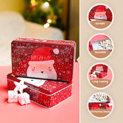 Red Box Set Of 2 - Christmas Cookie Jars