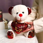 Smart Teddy Bear With Red Heart