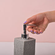 VON CASA Grey Polyresin Soap Dispenser