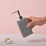 VON CASA Grey Polyresin Soap Dispenser