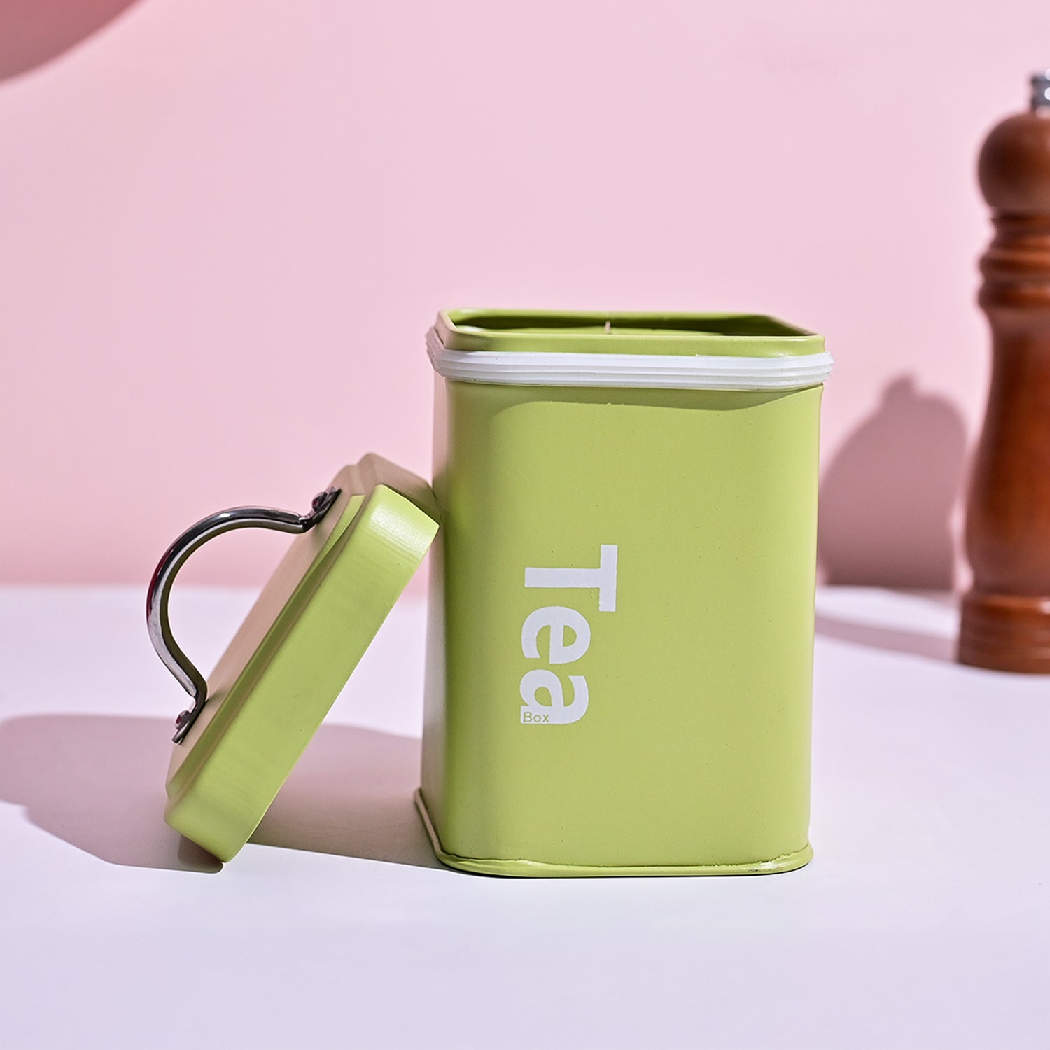 Matte Green Tea & Sugar Storage Jar