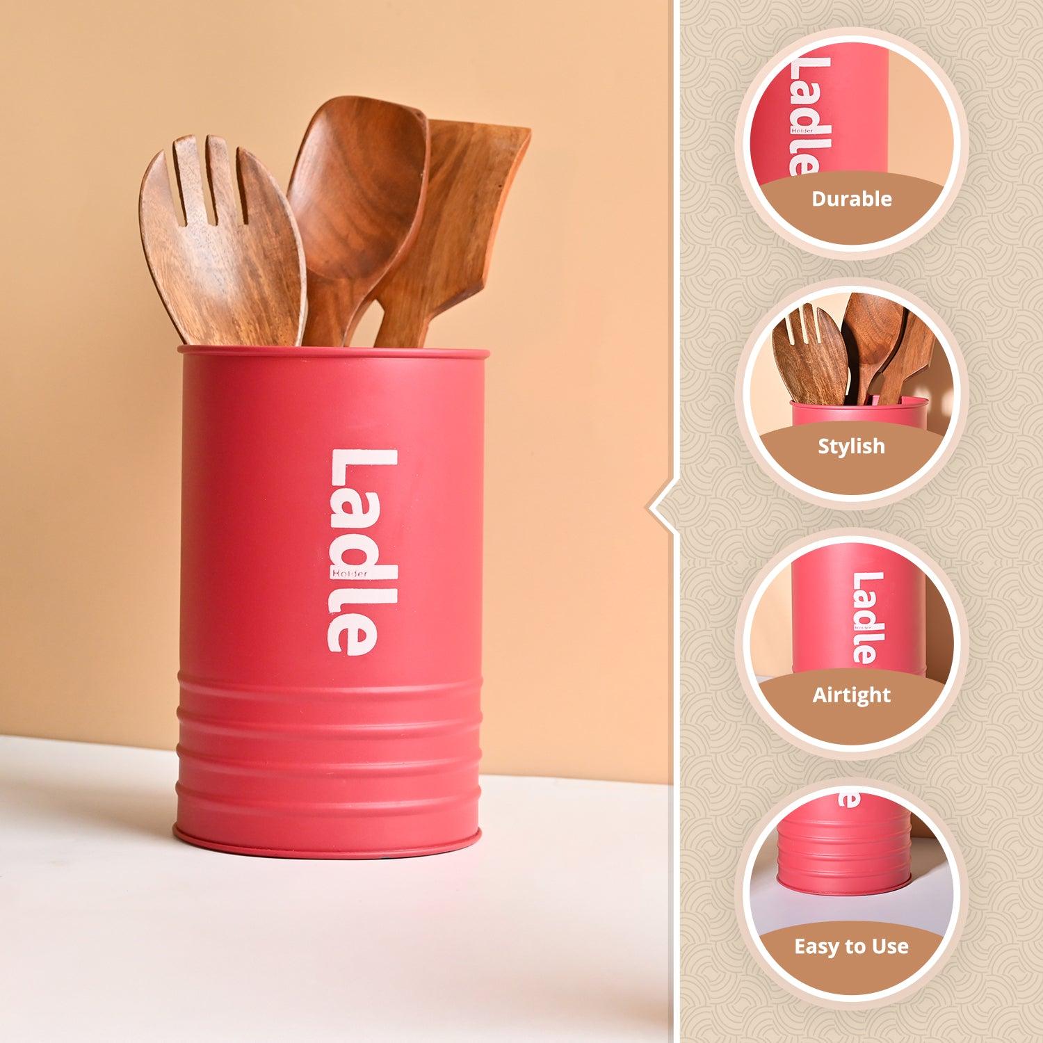 Red Ladle Holder - Metal