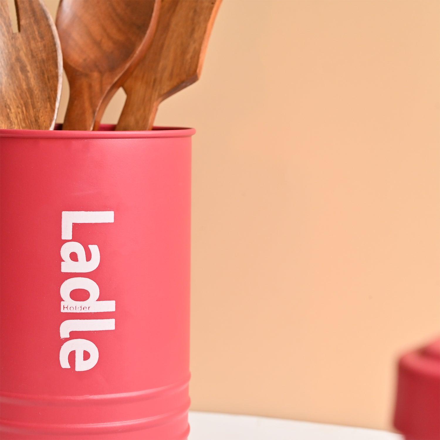 Red Ladle Holder - Metal