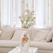 Off-White Ceramic Floral Vase