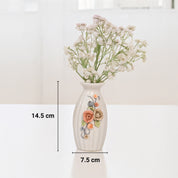Off-White Ceramic Floral Vase