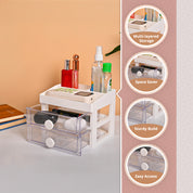 VON CASA Plastic White 2 Layer Drawer