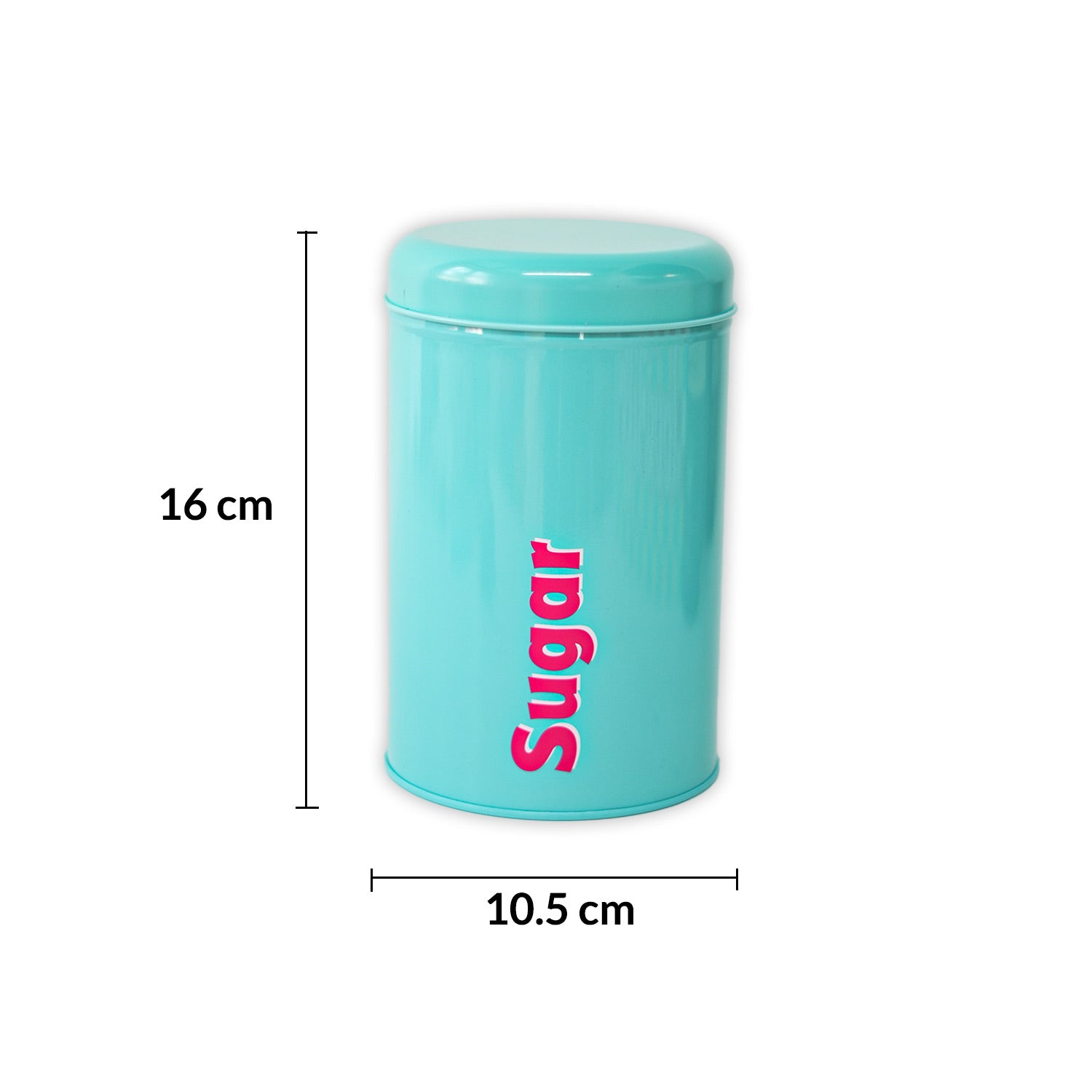 MARKET99 Turquoise Iron Coffee, Tea & Sugar Jars - (1000 ml Each, Set Of 3)