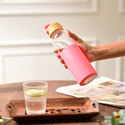 Glass Bottle (Pink) – 500 ML