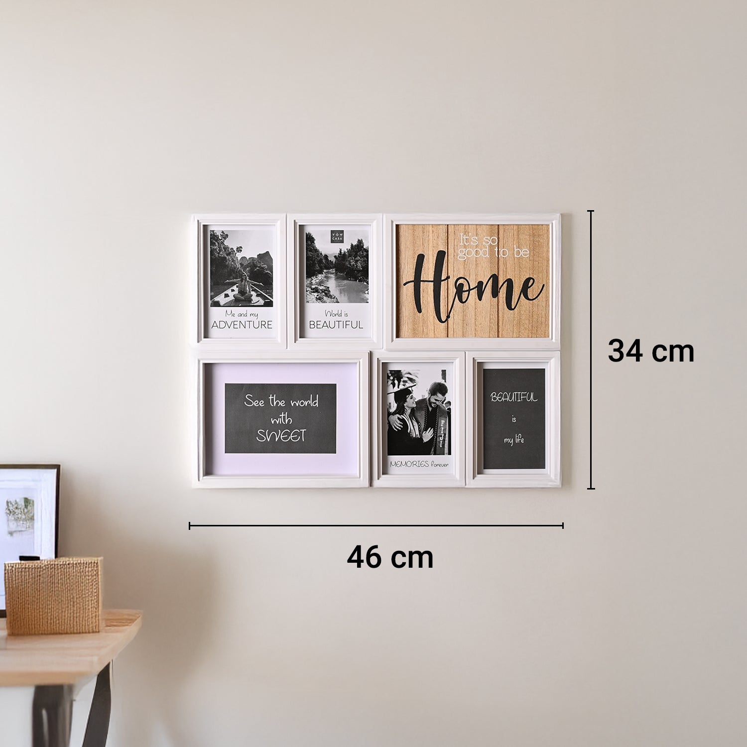 Photo Frame (Collage) – Off White Rectangle