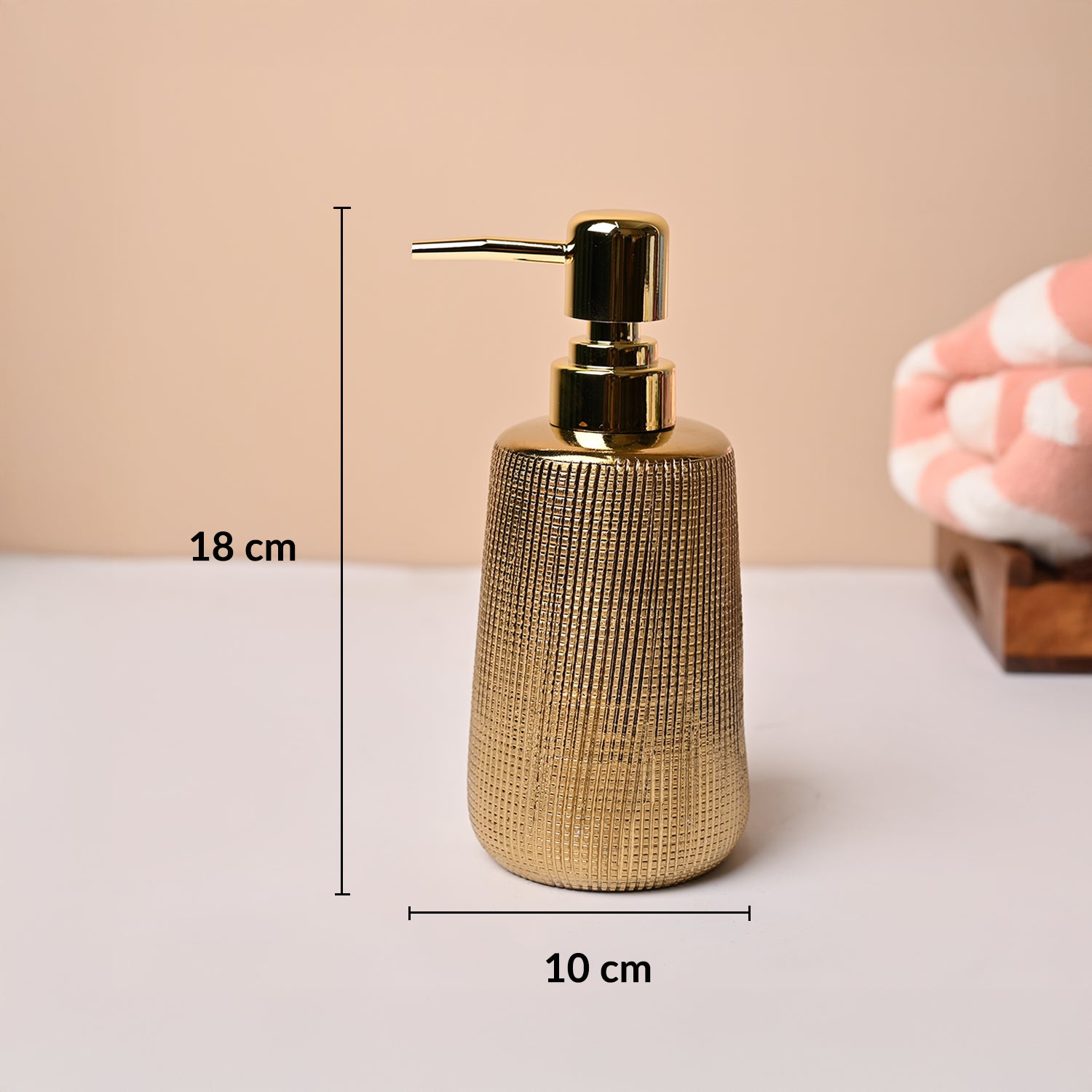 Ripped Box Texture Ceramic Soap Dispenser