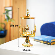 MARKET99 Glossy Golden Iron Candy Bowl (14.5 x 30.5cm)