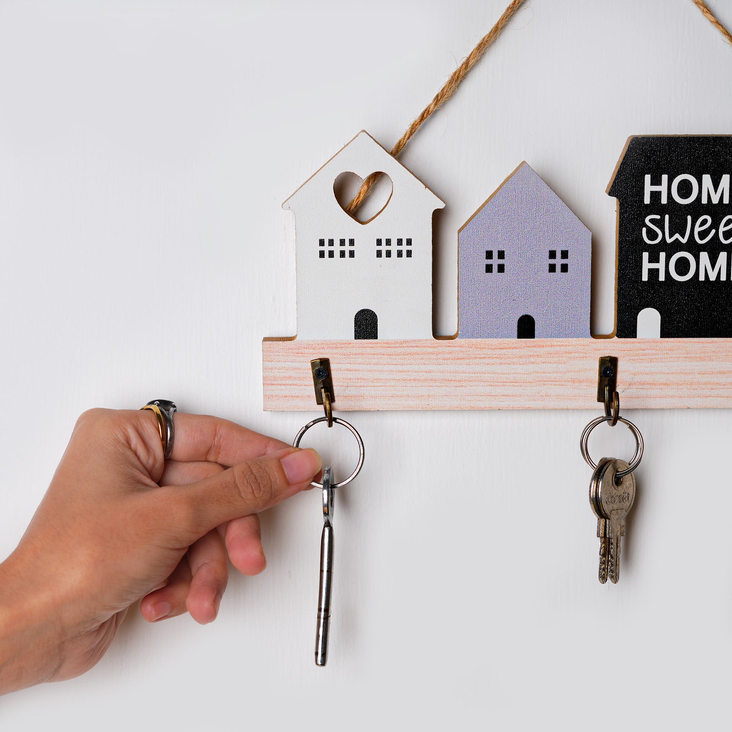 MARKET99 24 x 10cm Multi-Color House Hanging Hooks