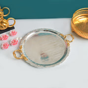MARKET99 Oval Decorative Tray (Iron, 34.5 x 26cm)