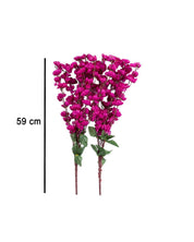 Artificial Flower Plant, Cherry Blossom, Polyester, Purple, Set of 2 - MARKET 99