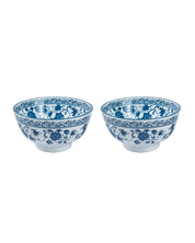 Bowls, Glossy Finish, Royal Blue, Ceramic, Set of 2, 300 mL - MARKET 99