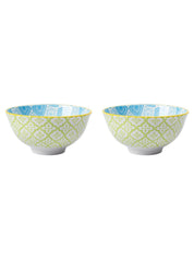 Bowls, Serving Bowl Set, Light Green, Ceramic, Set of 2, 360 mL - MARKET 99