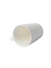 Ceramic Coffee Mug With Lid - 380Ml, Mixing Spoon