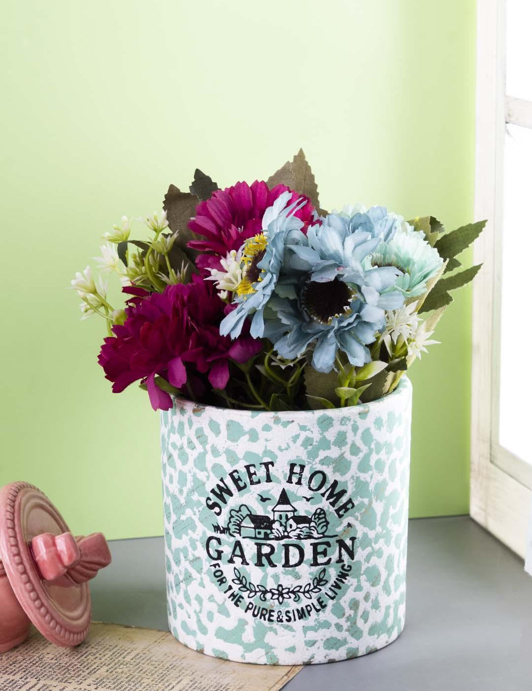 Ceramic, Table Planter, Quirky Quotes, Matt : Finish, Multicolor - MARKET 99