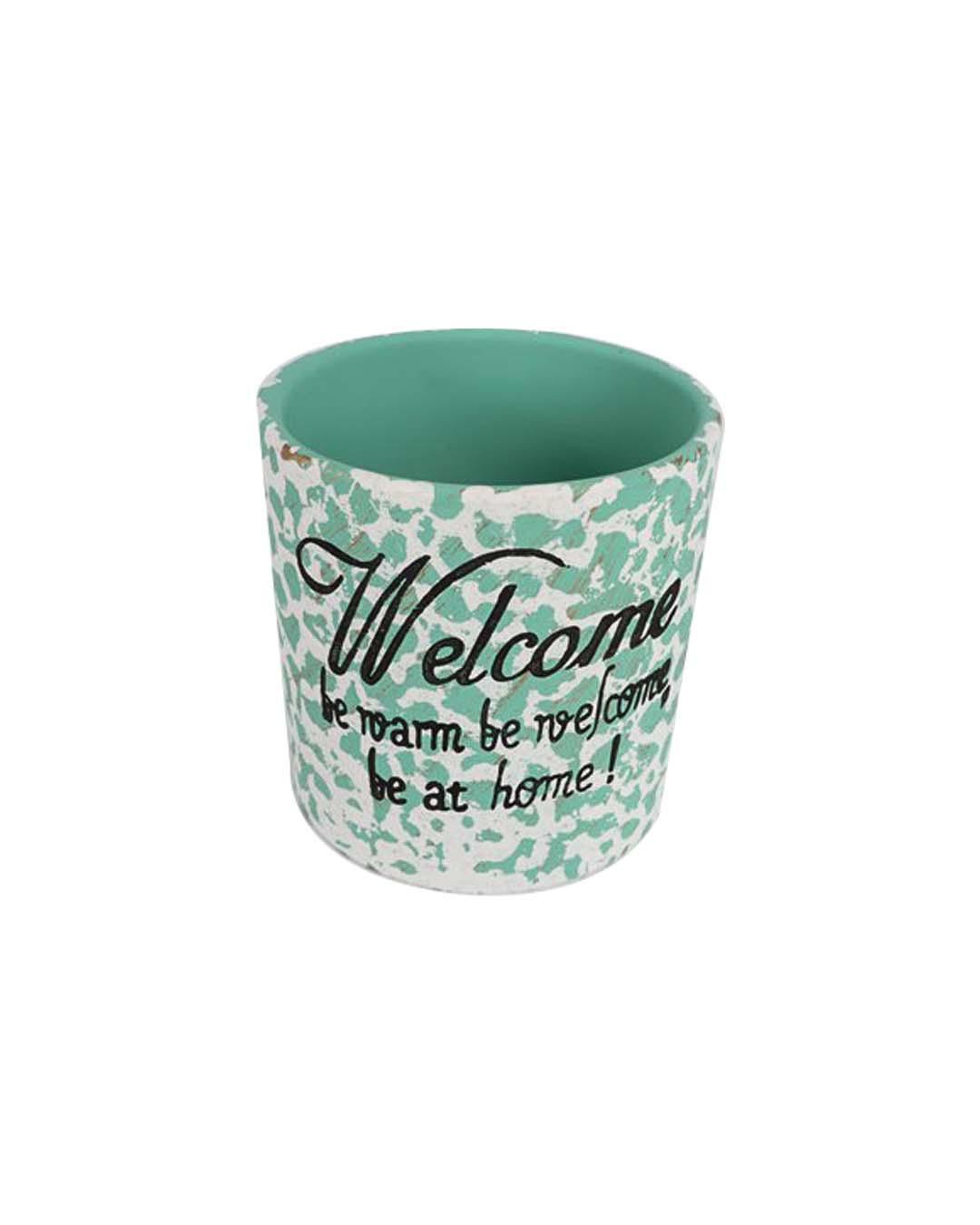 Ceramic, Table Planter, Quirky Quotes, Matt : Finish, Multicolor