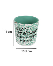 Ceramic, Table Planter, Quirky Quotes, Matt : Finish, Multicolor