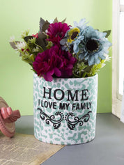 Ceramic, Table Planter, Quirky Quotes, Matt : Finish, Multicolor - MARKET 99