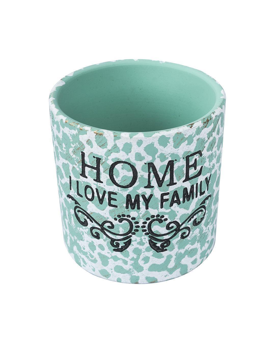 Ceramic, Table Planter, Quirky Quotes, Matt : Finish, Multicolor