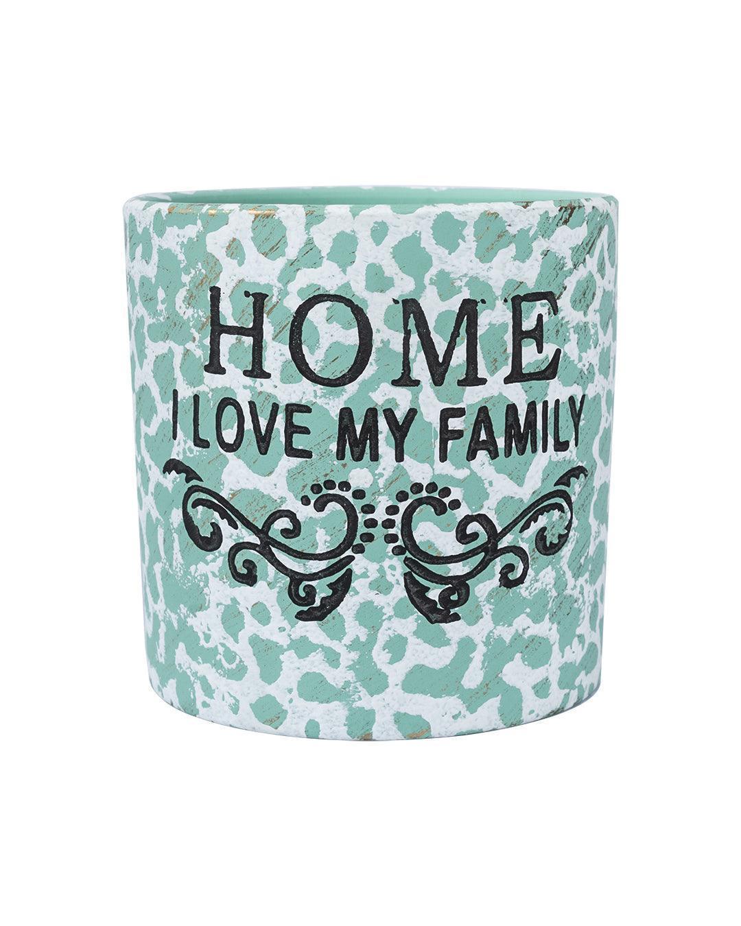 Ceramic, Table Planter, Quirky Quotes, Matt : Finish, Multicolor