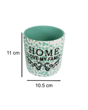 Ceramic, Table Planter, Quirky Quotes, Matt : Finish, Multicolor